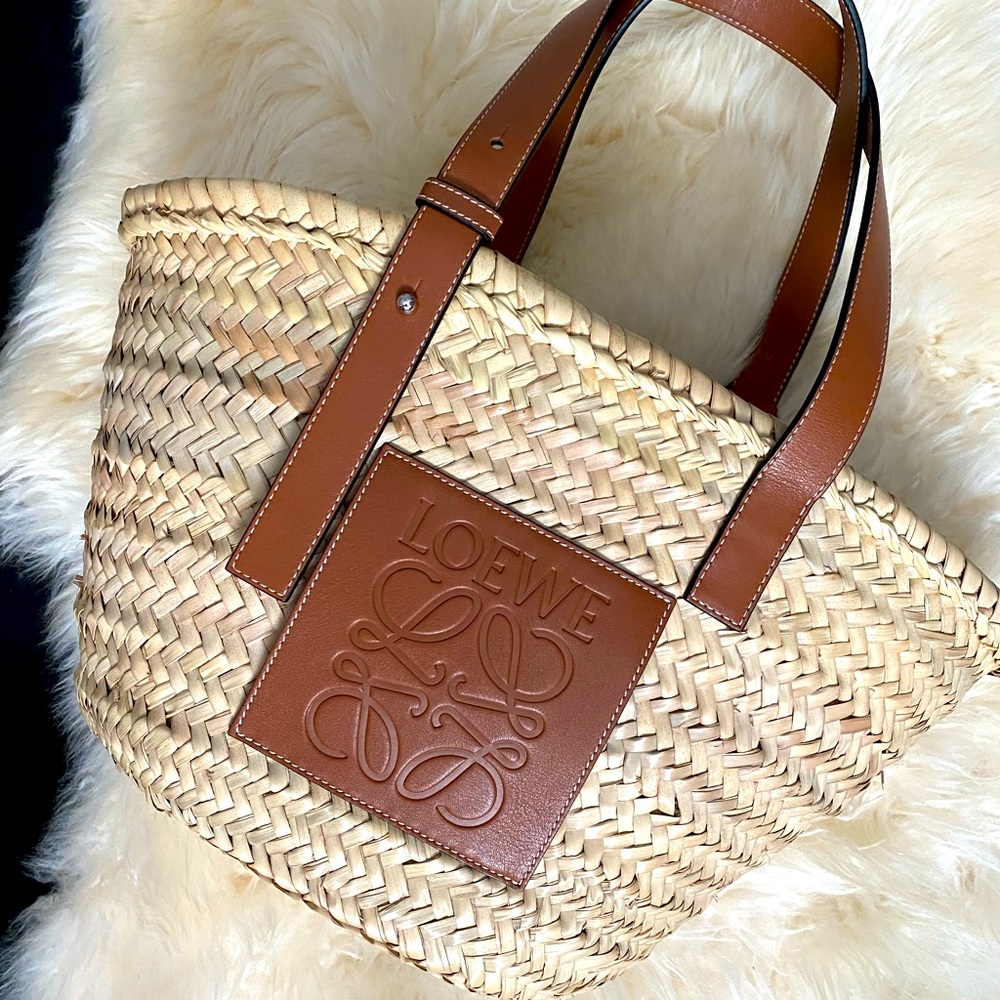 Loewe Raffia Basket Bag